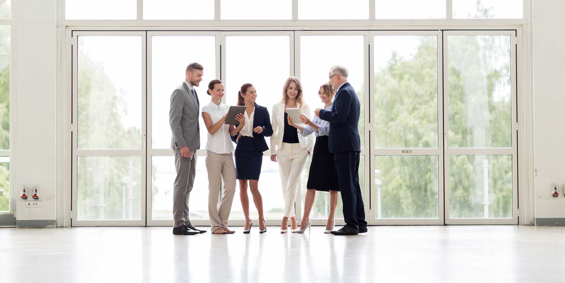 executives talking